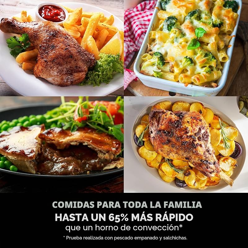 MAX PRO, Freidora de Aire sin Aceite, 6,2L, Piedra/Dorado