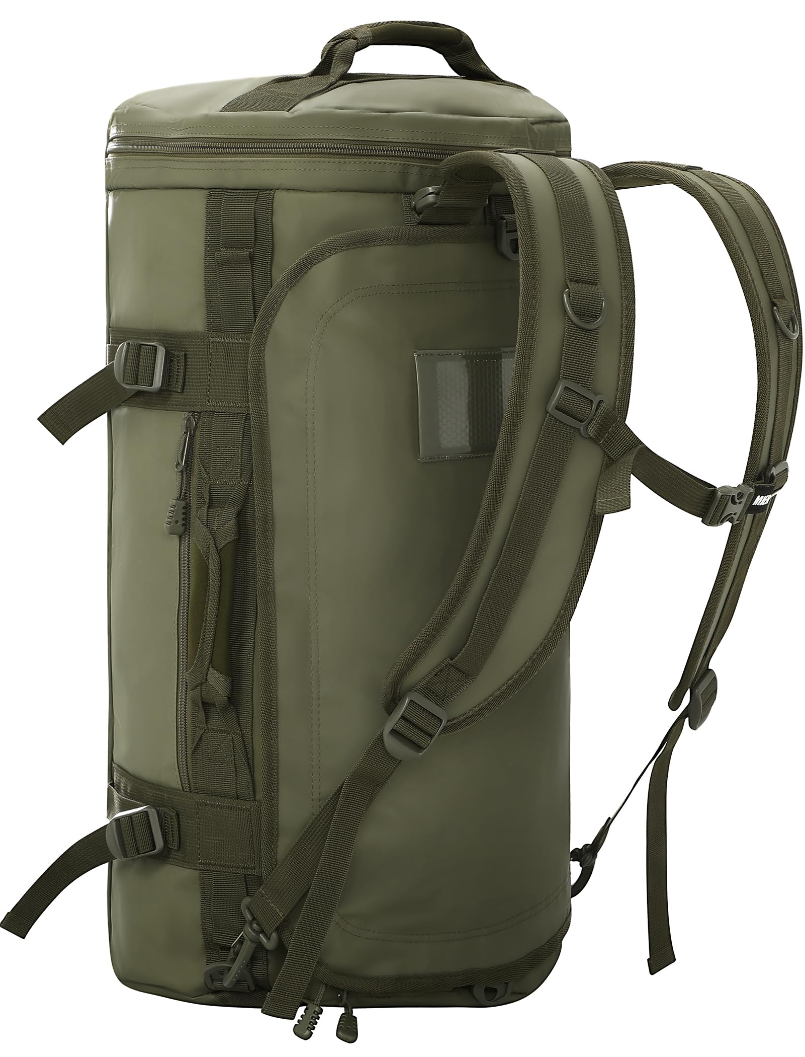 Photo 1 of MIER Large Duffel Backpack Sports Gym Bag with Shoe Compartment, Heavy Duty and Water Resistant, Dark Green, 90L