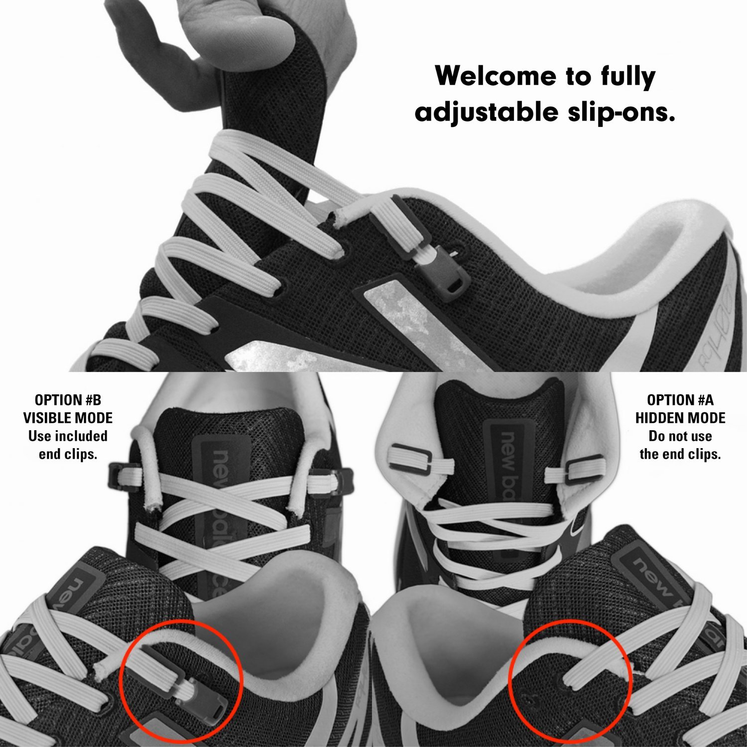 Xpand No Tie Shoelaces System with Elastic Laces Rainbow One Size