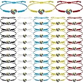 Junkin Autism Awareness Bracelet Autism Puzzle Piece Adjustable Bracelet Asperger Awareness Jewelry Gift Heart Charm Stuff for Adults Teacher Mom Wife Husband Auntie