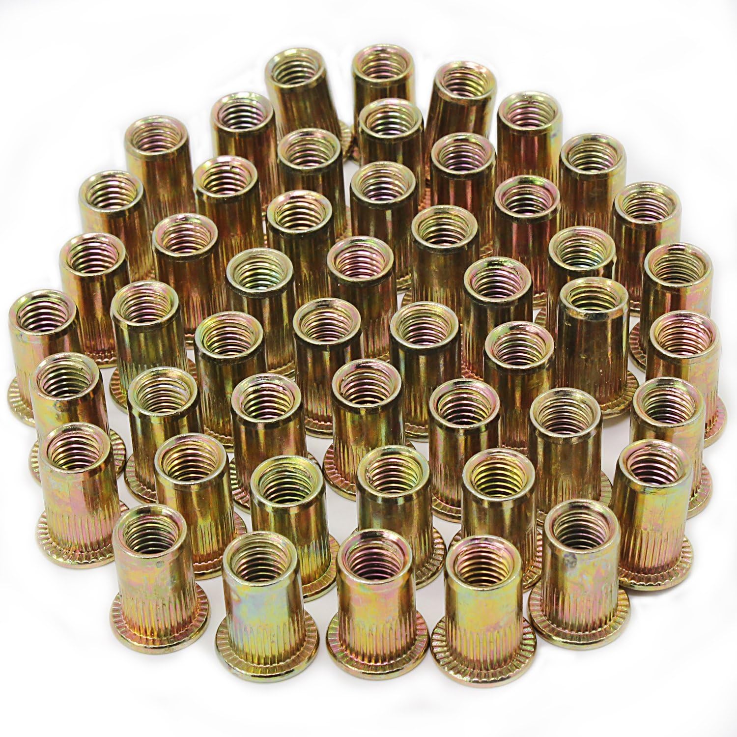 Edelstahl-Köpfe Mit Öse - Flachkopf-Stifte Vergoldet/versilbert | 70 Mm Für Schmuckherstellung