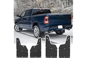 Mud Flaps Splash Guards for 2019-2024 Dodge Ram 1500 Front and Rear Mudguard No TRX Rebel Classic No Drill Mudguard(4 Pcs Set