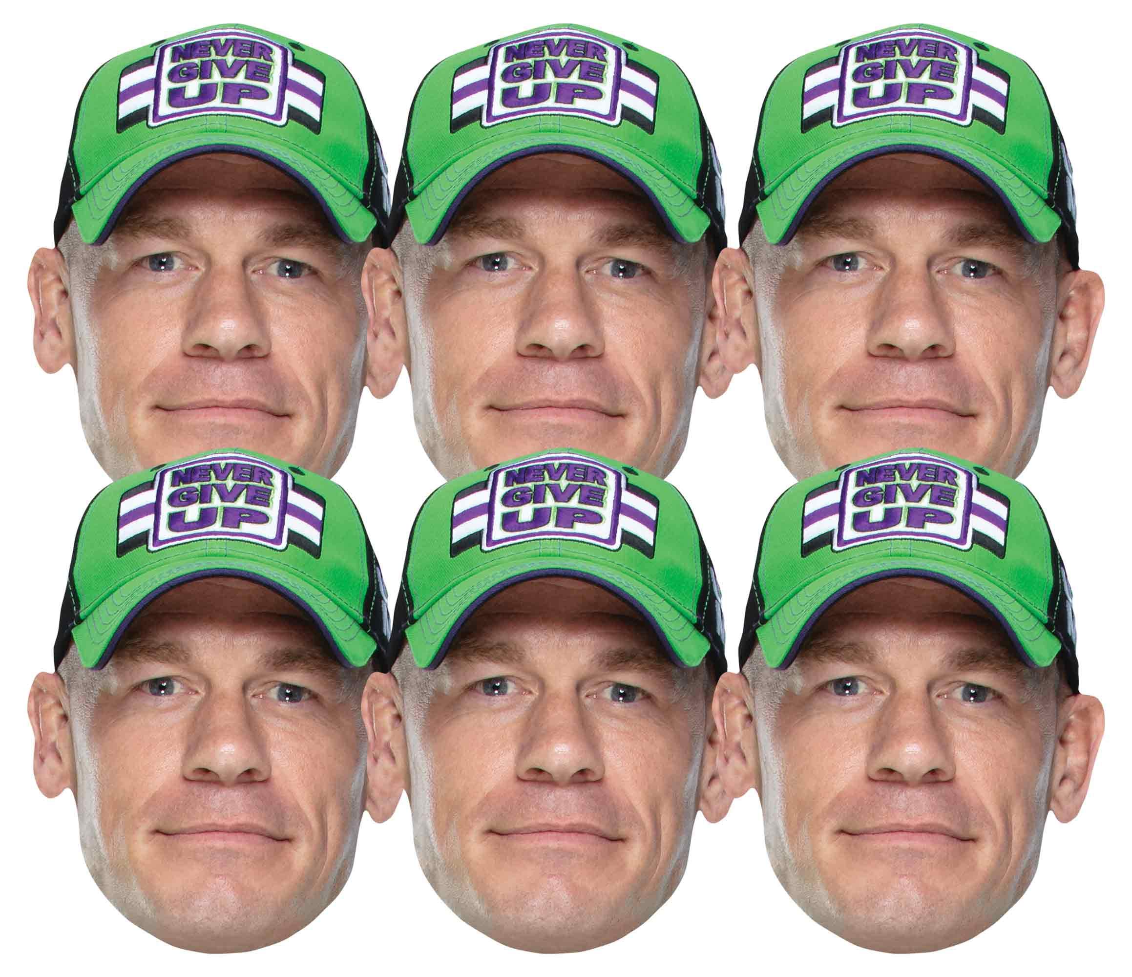 SMP416 John Cena 6 Pack WWE Masks 6 Pack of Wrestling Masks Great Fun for Family, Friends and Fans — image 1