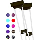 Crutcheze Crutch Pads &amp; Hand Grips, Underarm Crutches Padding Set | Comfortable, breathable, machine-washable moisture-wicking foam adds armpit and handle padding for youth and adult crutches.