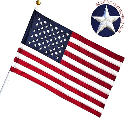 Amazon Com G128 American Usa Us Flag 3x5 Ft Pole Sleeve Banner