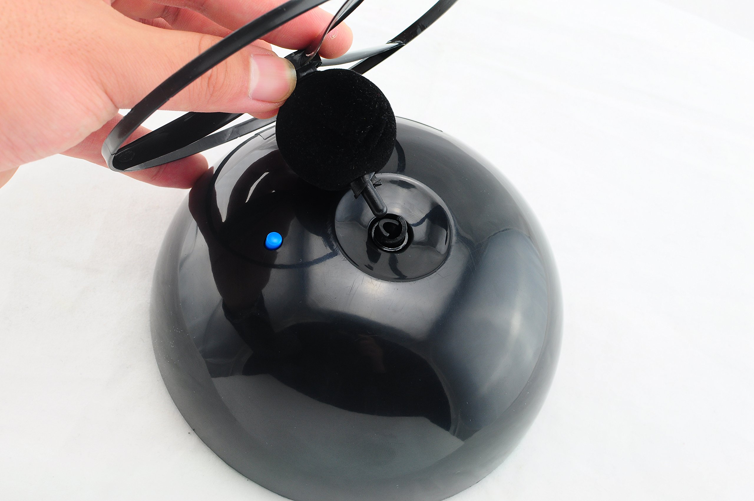 Denshine Flying Helicopter Novelty Alarm Clock UFO Propeller Fly LCD Digital Alarm Clock Most Effective for Heavy Sleepers Wake-Up Artifact Best Gift for College Students & Workers