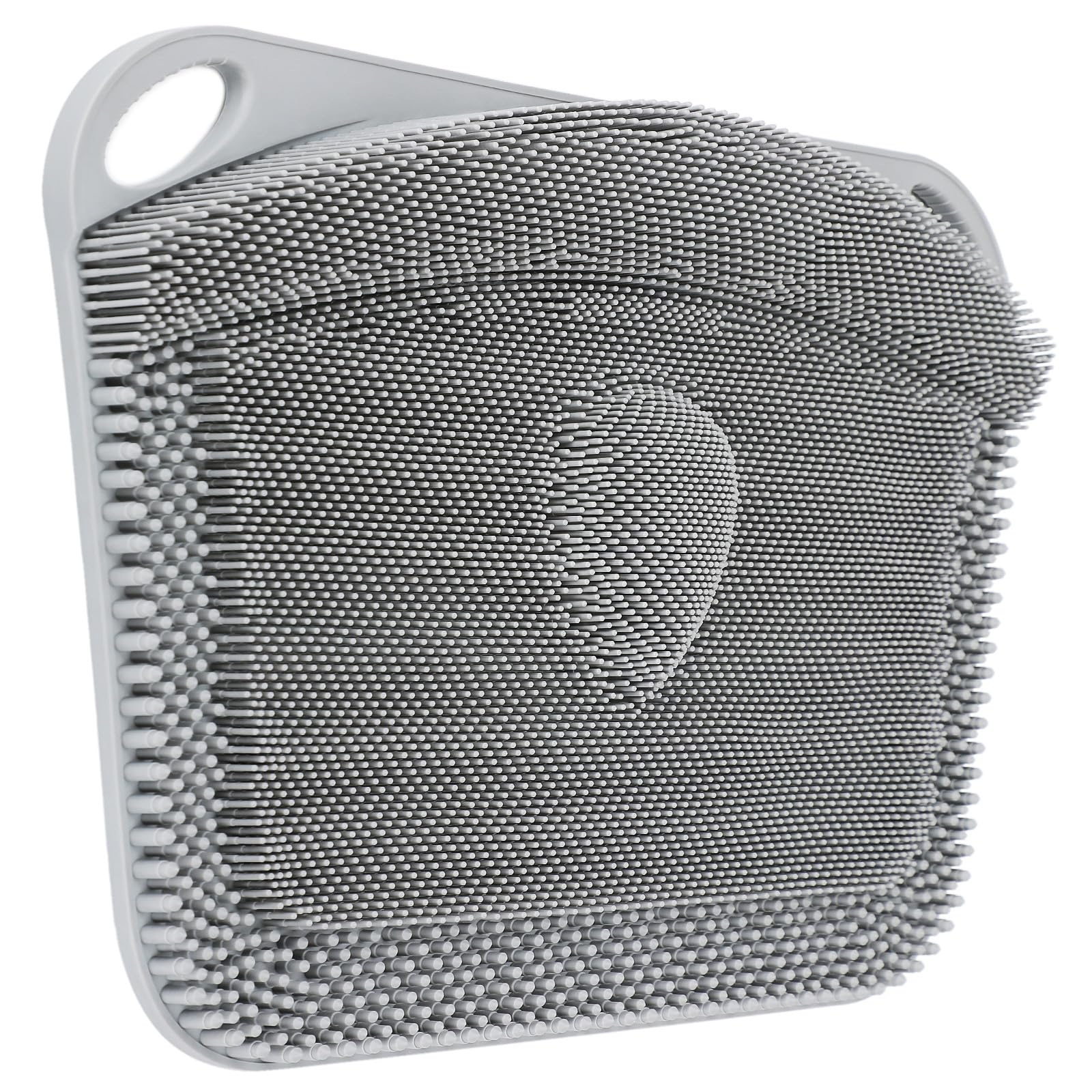 FREATECH Large Shower Foot Scrubber Mat, Silicone Foot Cleaner Brush to Clean, Exfoliate and Massage Feet without Bending Over, Improve Foot Appearance and Overall Health, Grey - 44 x 33 cm