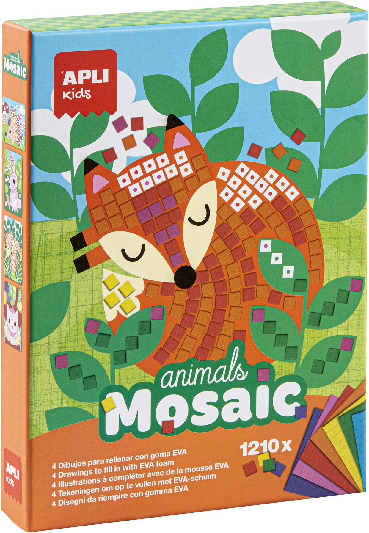 APLI Apli14289 Animals Eva Foam Mosaic Box Kit (2-Piece)