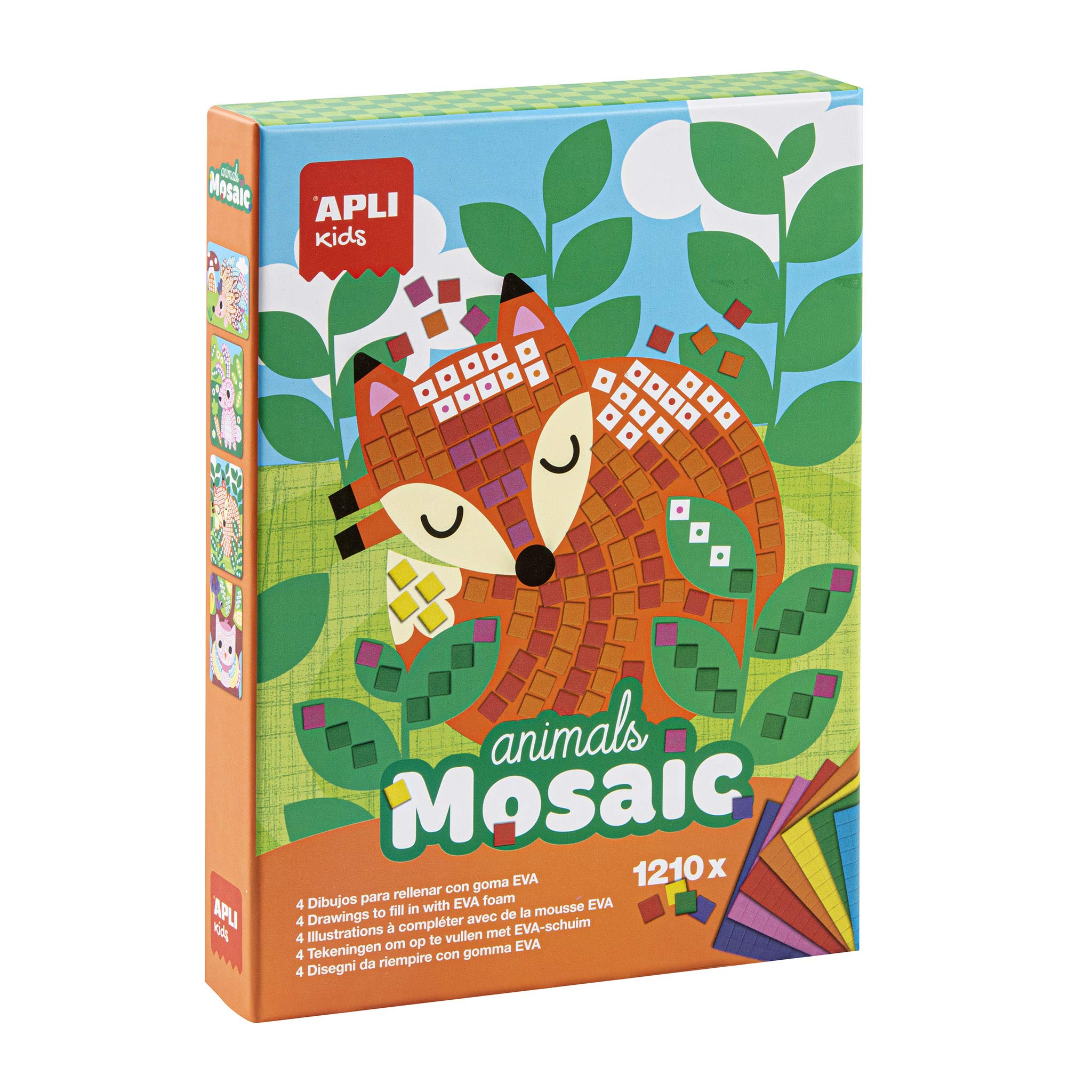 Apli Apli14289 Animals Eva Foam Mosaic Box Kit (2-Piece)