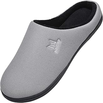 Men's Cozy Memory Foam House Slippers Non Slip (Size:UK6-UK14)