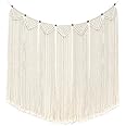 Mkono Large Macrame Wall Hanging Boho Tapestry Woven Bohemian Above Bed Wall Decor Wedding Christmas Backdrop Decoration for Bedroom Living Room Nursery Dorm Apartment, Idea Gift, 47" L X 28" W