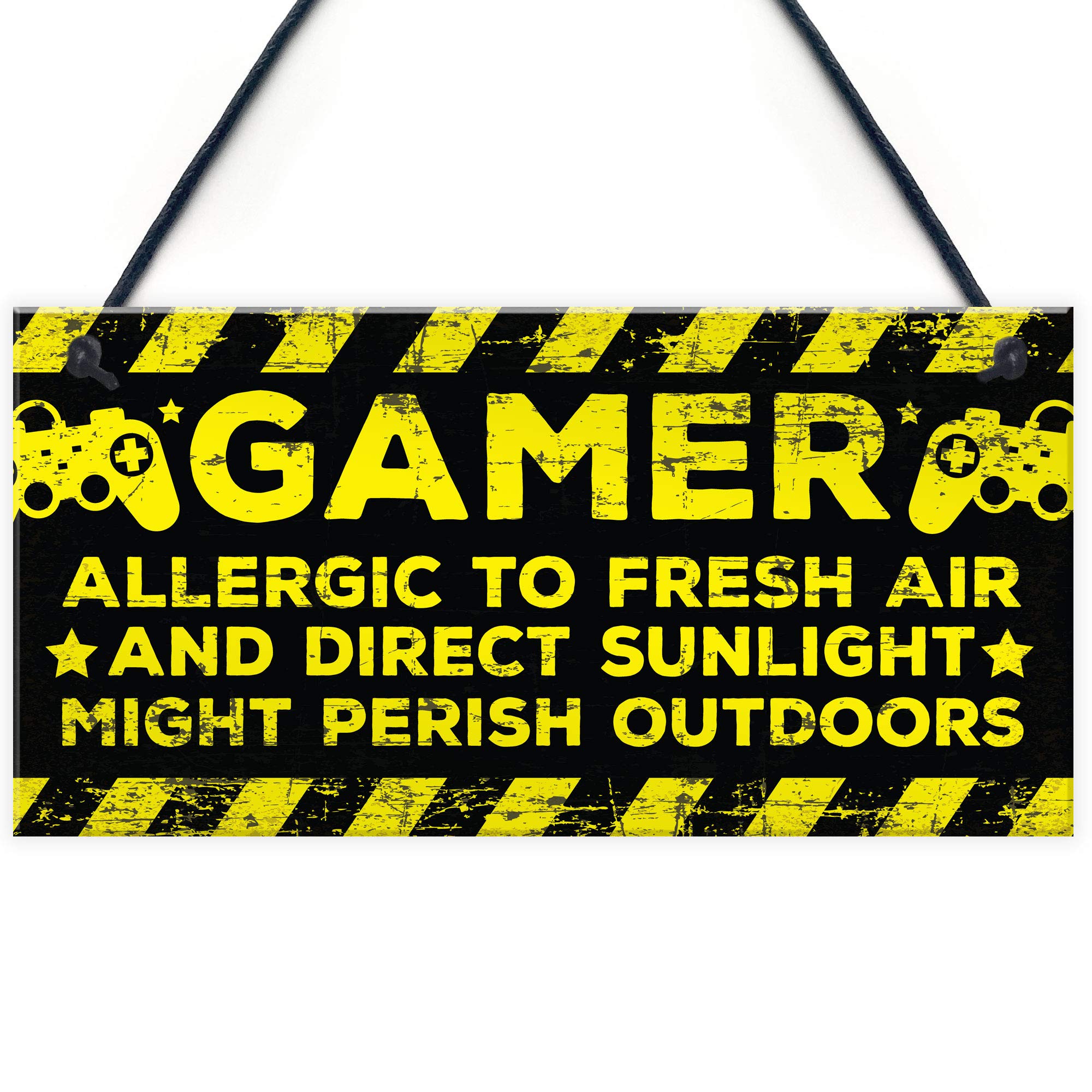 RED OCEAN Gaming Bedroom Accessories Room Man Cave Sign Novelty Birthday Gift For Gamer Birthday Gift For Brother Son Dad