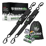 Rhino USA Boat Trailer Straps (2-Pack)- Heavy Duty