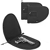 DSLEAF 2-Pack Handgun Case, Soft Pistol Rug with Thick Velvet Lining for Hunting Shooting Range Sports