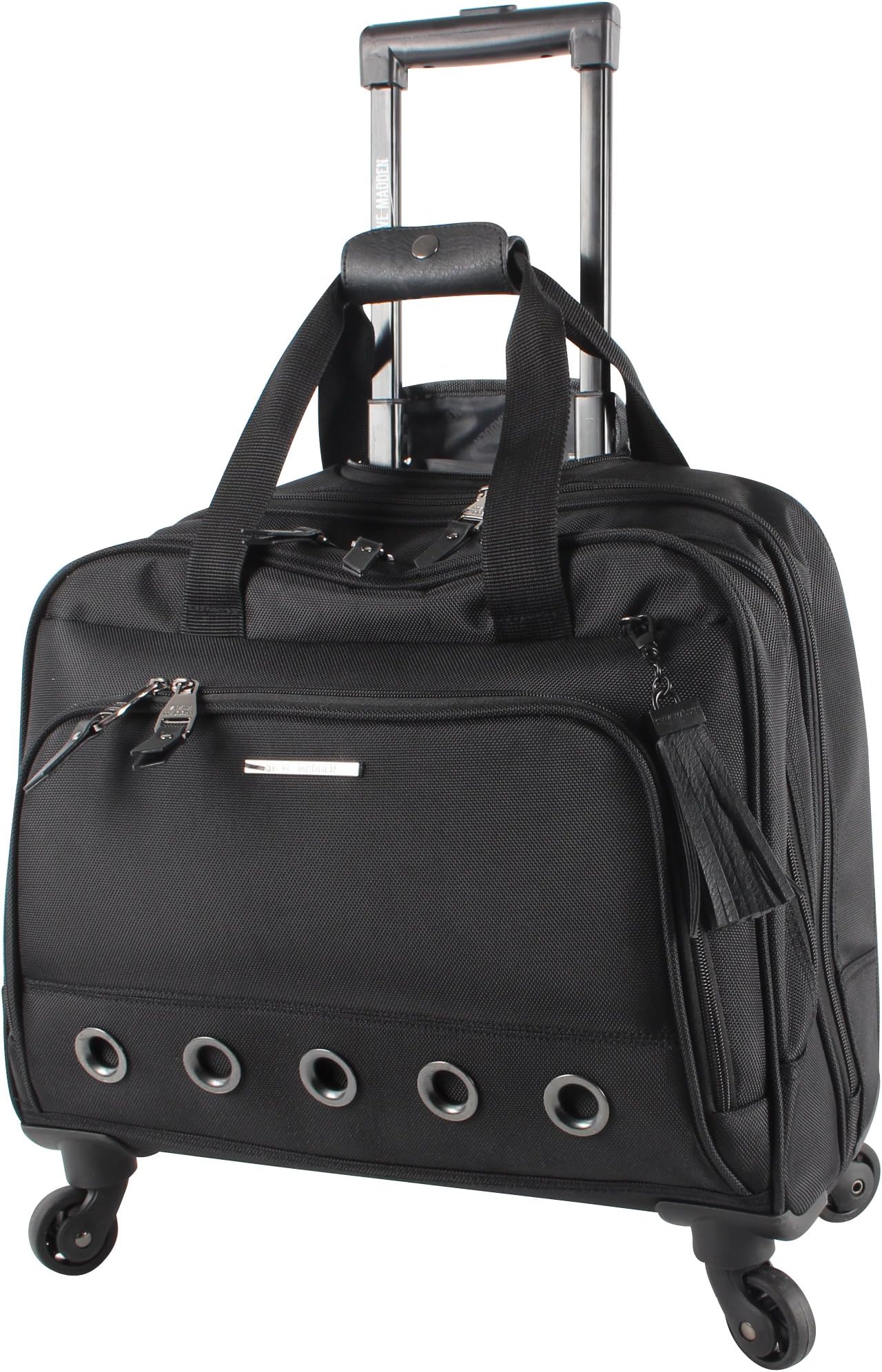 Steve Madden Luggage Wheeled City Bag (B-Social Black)