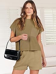 ANRABESS 2 Piece Outfits for Women Sweat Suit Knit