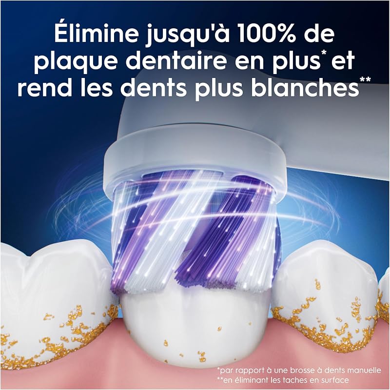 Brossettes de Rechange Radiant White, lot de 8, Blanches