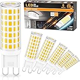 comzler G9 LED Bulb 4000K Natural Daylight, 6W 60 Watt Halogen Equivalent G9 LED Bulb Bi Pin Ceramic Base, 600LM T4 G9 Light 