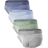 DAVID ARCHY Men's Rayon Made from Bamboo Support Pouch Underwear Briefs | Cooling moisture-wicking fabric features ultra-soft stretch, a short-leg design, and clean fit for daily comfort.