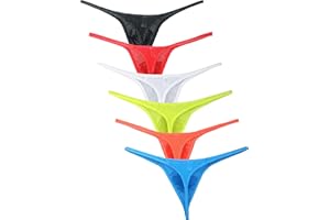 iKingsky Men's Pouch G-string Underwear Big Package Y-Back Panties Breathable Bulge Thong