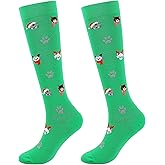 Junely Compression Socks for Women Knee High Socks for Running Athletic Nurses Work Support Travel Flight Sports