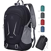MIYCOO Ultralight Packable Backpack, 35L Water-Resistant Hiking Daypack | Travel Camping Foldable Daypack, Hiking Back Pack for Men Women, Black