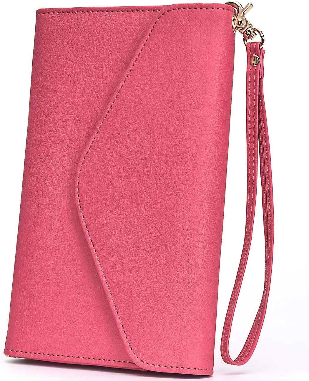 Multi-purpose Travel Passport Wallet Holder With Phone Pocket Removable Wristlet