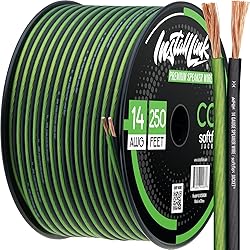 Install Link 14 AWG Gauge Speaker Wire Cable