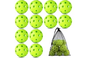 Coopay 12/50/100 Pack Baseball Practice Balls Plastic Training Balls Lightweight Hollow Softballs with a Drawstring Bag for Hitting, Baseball Training Indoor Outdoor Use