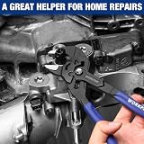 WORKPRO Adjustable Pliers Wrench 180 mm Dual Handle 40 mm Jaw Capacity view 7