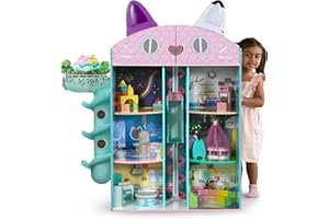 Gabby’s Dollhouse Purrfect Playhouse by Delta Children – Features Sounds & Light Up Ears - Includes 20 Accessories - Fits 8-inch Dolls - Pretend Play Dream Gift for Ages 3