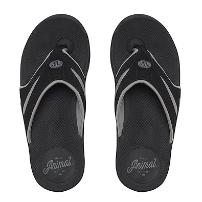 mens animal fader flip flops size 10