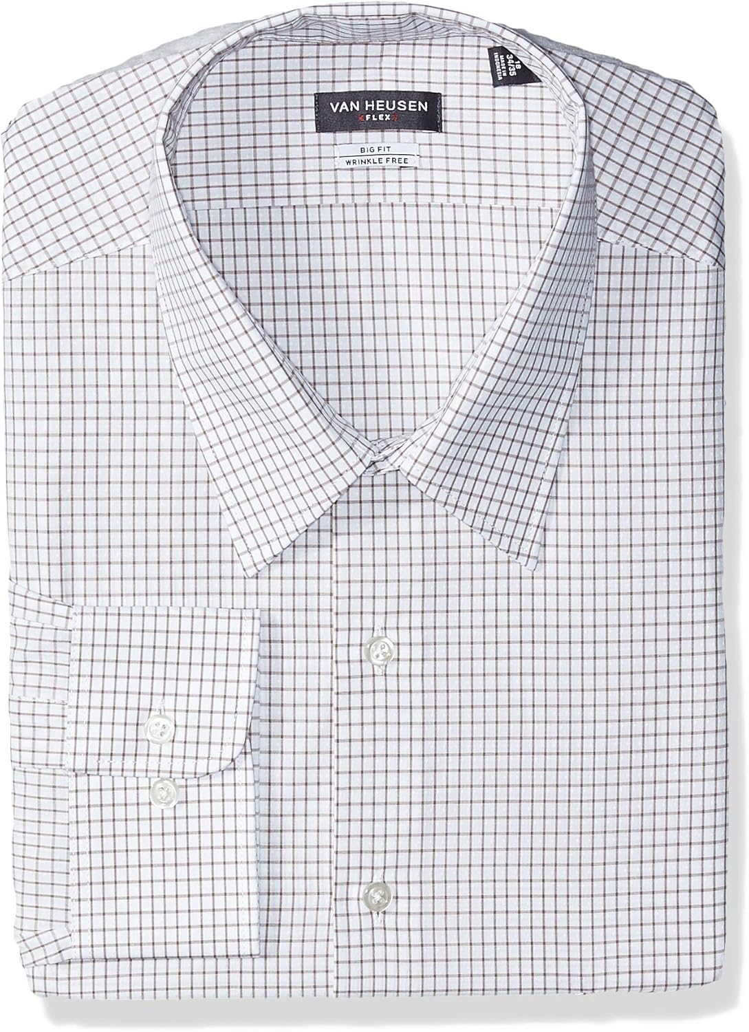 Van Heusen Men's Big and Tall Dress Shirts Big Fit Flex Check at  Men’s Clothing store