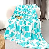 Blue Throw Blanket for Bed - Blue Gifts for Women Birthday - Teal Plush Blanket Throws for Couch Soft Cozy Fleece Bedding Decor for Teen Girls, Camping, and Travel All Season 50" x 60"