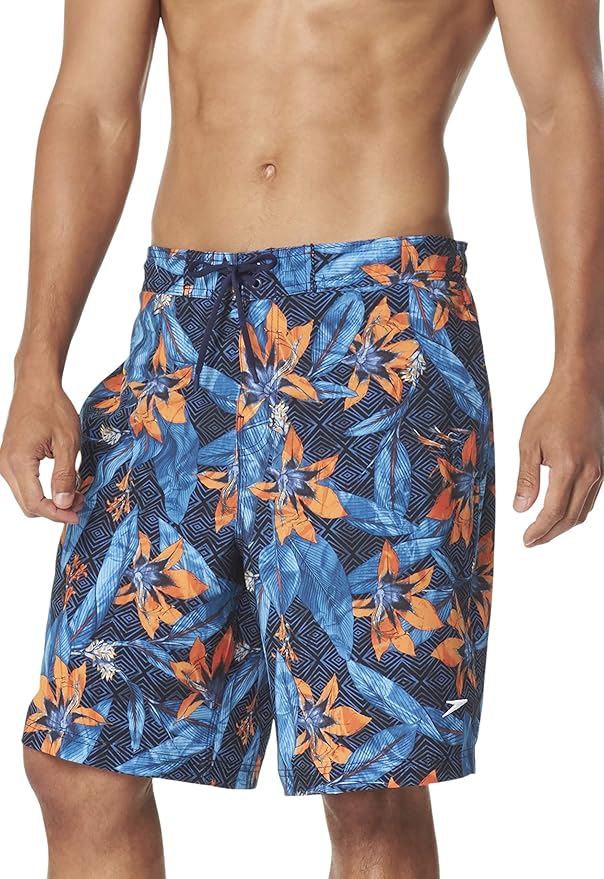 Speedo Mens Swim Trunk Knee Length Boardshort Active Flex