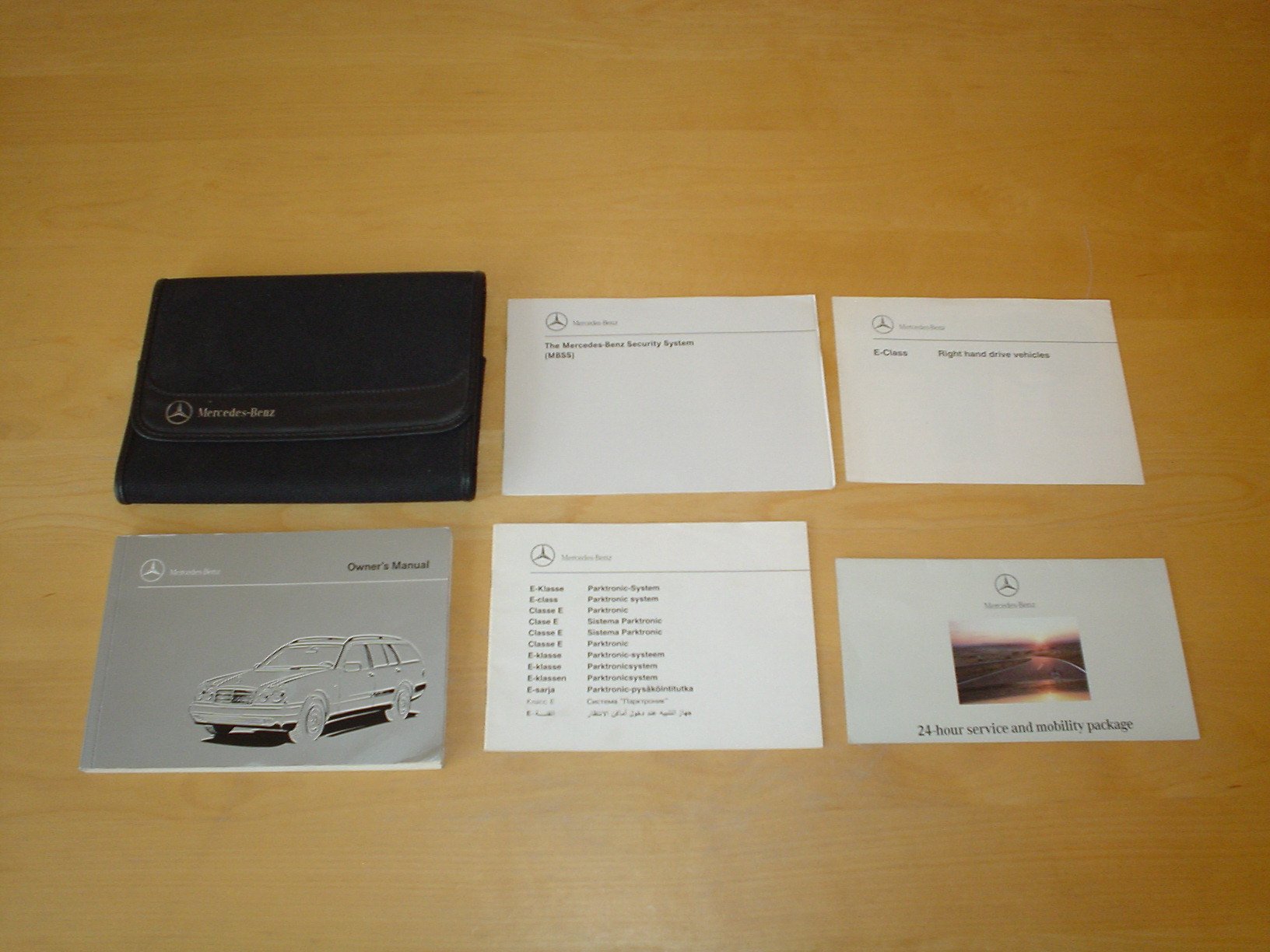MERCEDES BENZ W210T W210 T ESTATE E-CLASS OWNERS MANUAL HANDBOOK (1995 -  2002) - E200 E230 E420 PETROL E250 DIESEL E290 TURBODIESEL (E 200 230 250  290 420) ...