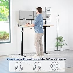 VIVO Electric 55 x 28 in Standing Desk, Memory