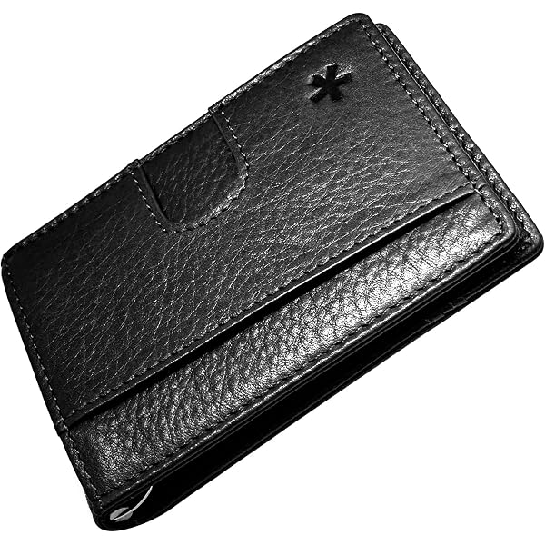 BBELLE CO. Men's Full Grain Leather RFID Wallet - Slim Bifold Front Pocket Design, 3-5 Card Slots, ID Window & Card Puller