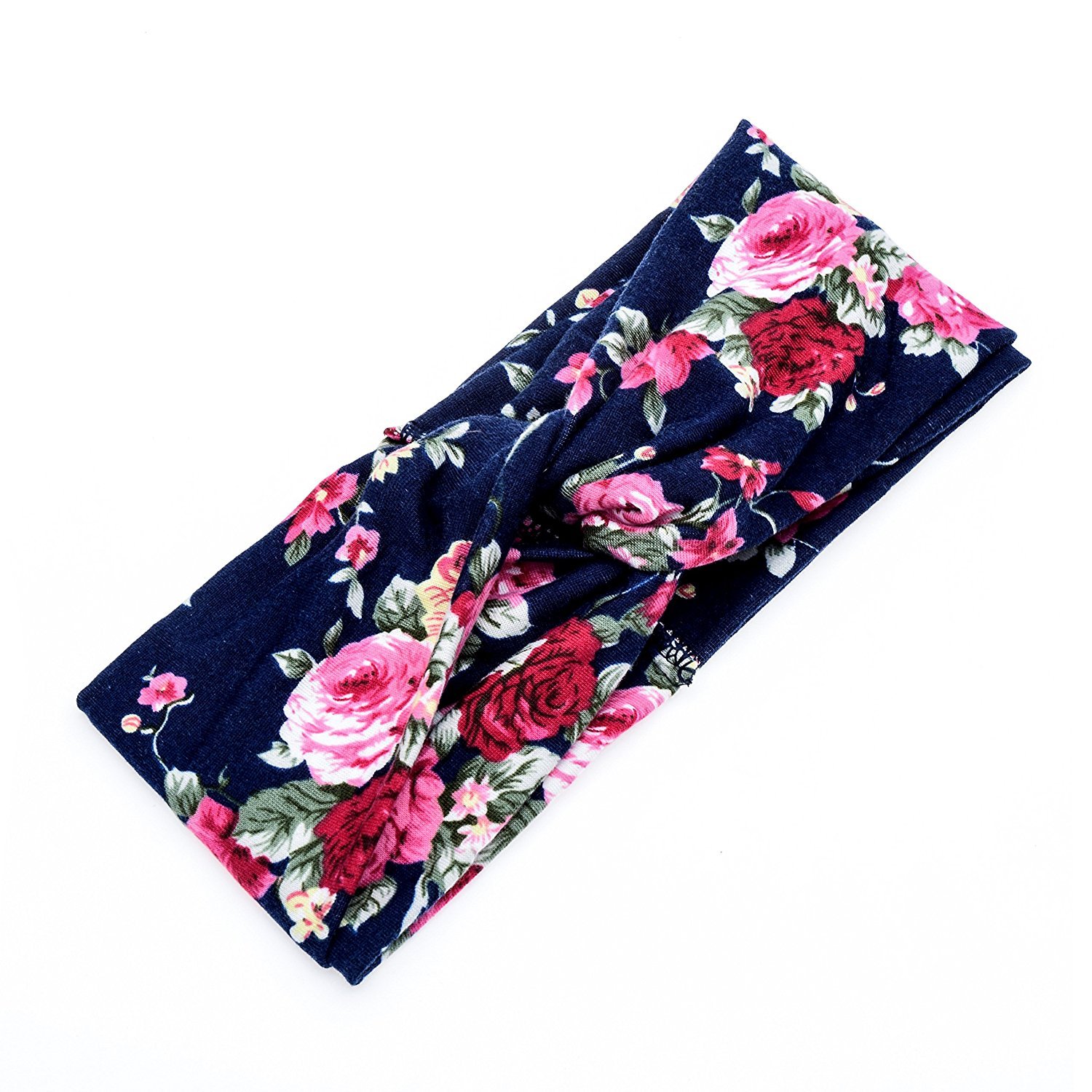 Women Headband Vintage Hair Wrap Hair Accessories,Wishesport Women Elastic Turban Head Wrap Headband Twisted Hair Band,4 Pack