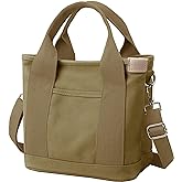 Small Tote Bag with Zipper Tote Bag for Women Canvas Crossbody Bag Shoulder Bag Satchel Hobo Bag Messenger Bag 2023
