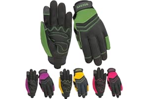 SAVJOB Safety Work Gloves for Men&Women,Utility Working Gloves,Mechanic Gloves,Yard Work Gloves,Performance Fit,Touchscreen