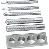 Tandy Leather Snap-All Snap Setter Set, Leather Crafts and Repairs, 8108-10 | Snap-setting tool set, Clean, controlled snap installation, For leathercraft projects, Model 8108-10, snap on tools