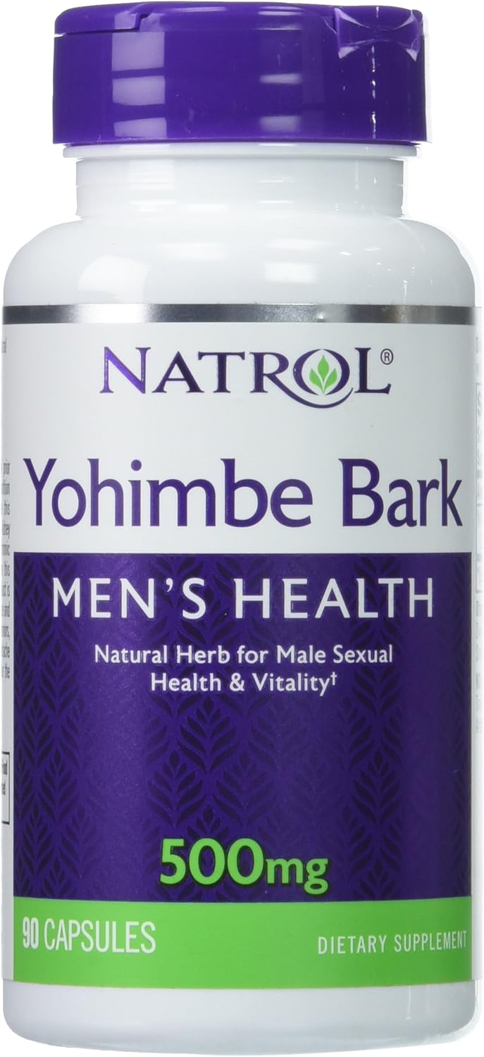 Natrol Yohimbe Bark 500mg Capsules, 90 Count: Health & Personal Care