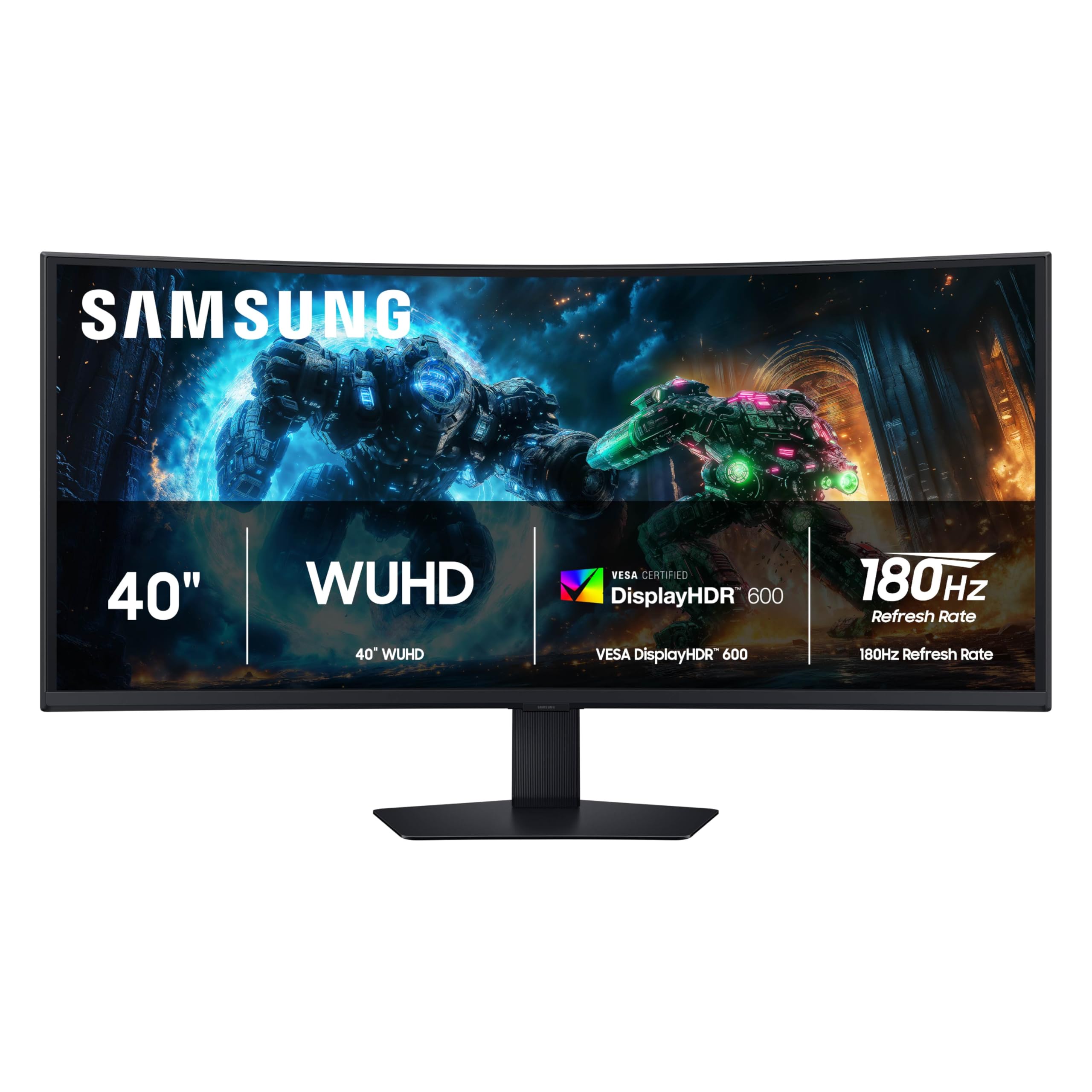 Photo 1 of SAMSUNG 40” Odyssey G7 (G75F) WUHD Resolution, 180Hz, Curved Gaming Monitor, 1ms Response Time (GtG), VESA DisplayHDR™ 600, AMD FreeSync™ Premium Pro, LS40FG75DENXZA, 2025