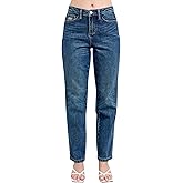 Judy Blue High Waist Rigid Magic Non Destroy Straight Jeans, Inseam 30"