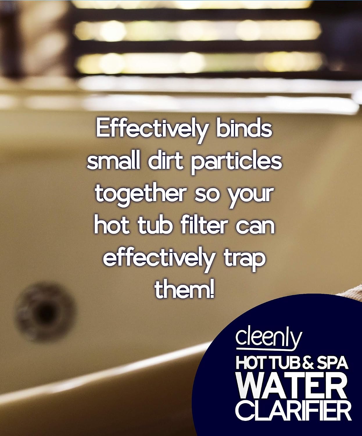 Cleenly Hot Tub & Spa Water Clarifier - 5 litres - Transforms Cloudy, Dull Looking Water - Improves Filter Performance & Efficiency - Image 5