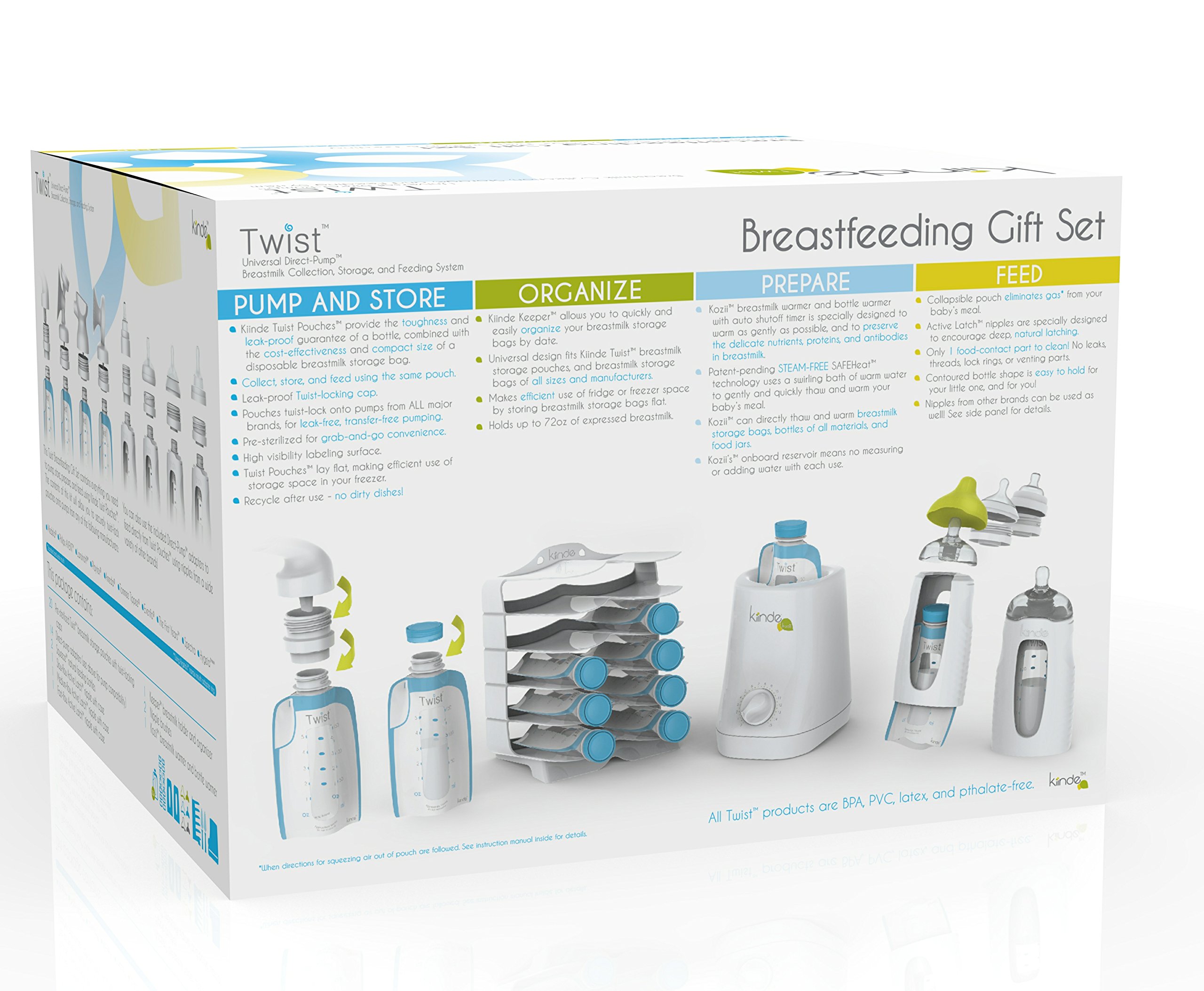 Kiinde Twist Breast Milk Storage Bag Baby Feeding System and Warmer