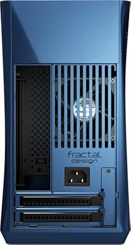 Era ITX Cobalt – Vidrio Templado – Mini-ITX Carcasa de Ordenador – Factor de Forma Pequeña – Admite refrigeración por Agua – USB Type-C - Aluminio