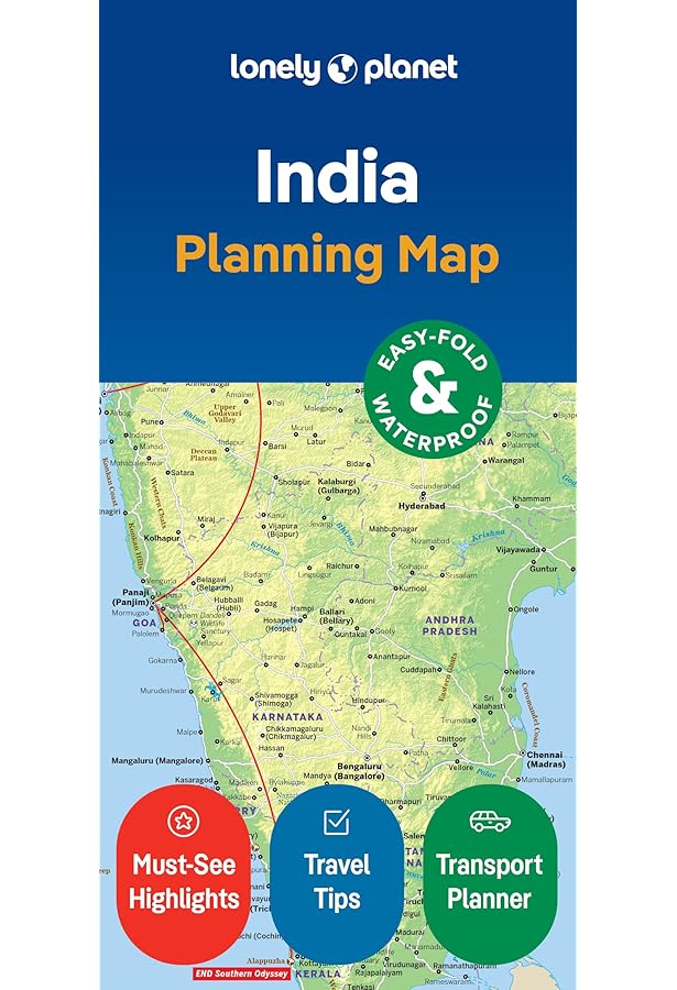 Lonely Planet India Planning Map: Lonely Planet: 9781787014572