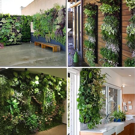 MEIWO Nuevo actualizado 7 Bolsillo Colgante jardín Vertical jardín ...
